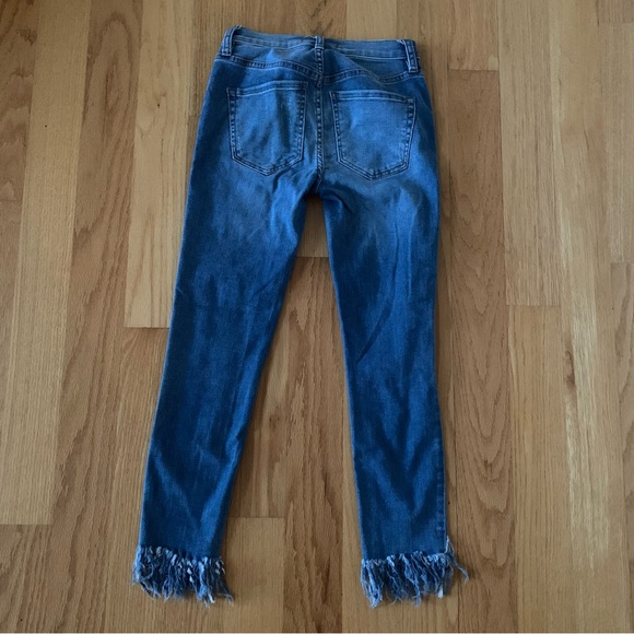 Free People Great Heights Frayed Skinny Jeans Size 24 short - Picture 4 of 8